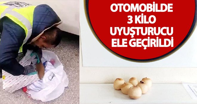 Otomobilde 3 kilo metamfetamin ele geçirildi