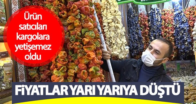 Pandemi sürecinde kurutmalık fiyatları yarı yarıya düştü