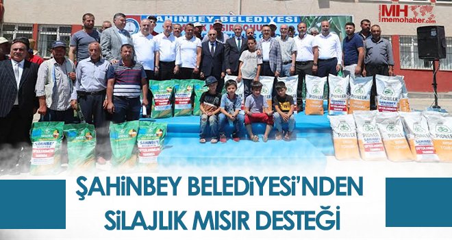 Şahinbey'de çiftçiye slajlık mısır desteği