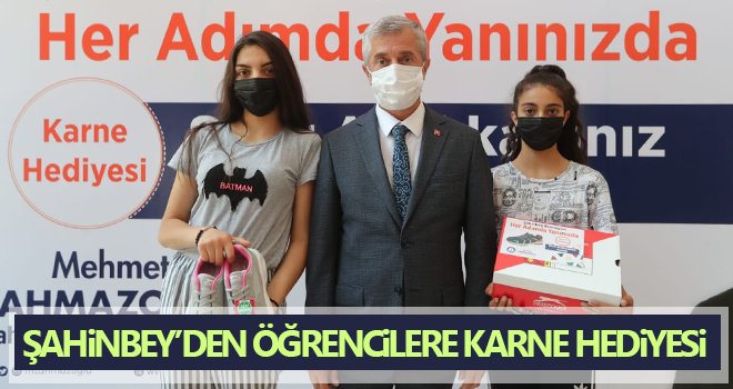 Şahinbey’den öğrencilere karne hediyesi