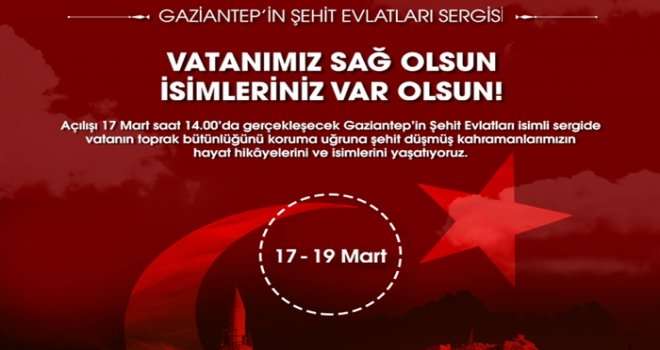 Sanko Park'ta “Gaziantep’in Şehit Evlatları” sergisi 