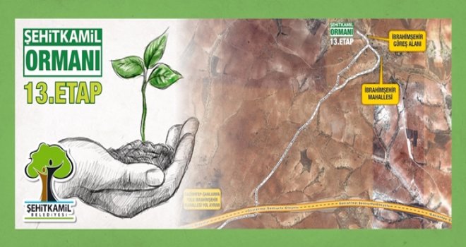 Şehitkamil'den İbrahimşehir'e 'Bi Dünya Yeşil'