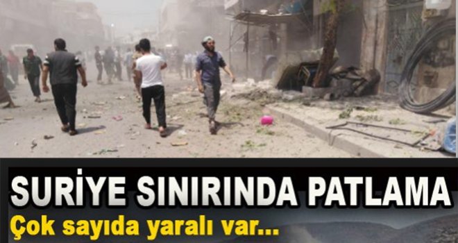 Sınırımızda bomba yüklü motosiklet patladı: 16 yaralı