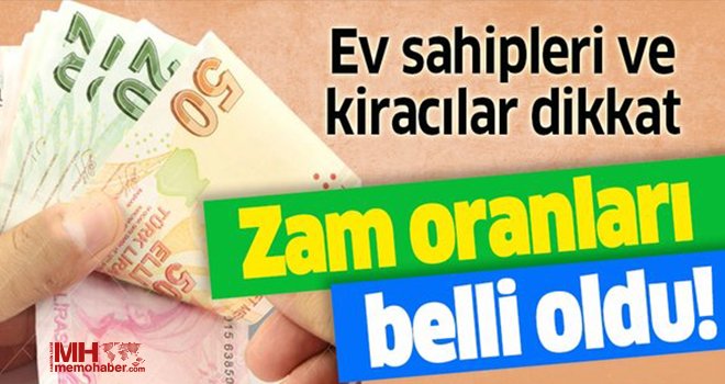 Son dakika! Kira zam oranı belli oldu