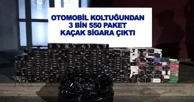 Şüphe üzerine durdurulan otomobilde sigara ele geçirdi