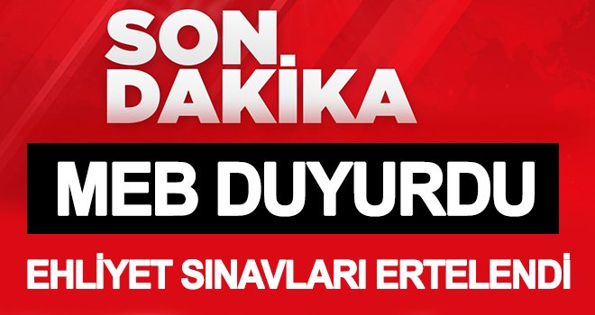 Sürücü kursları sınavları ertelendi!