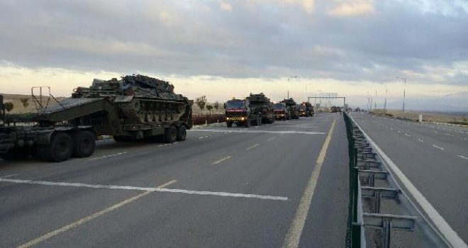 Tank konvoyu Gaziantep'te