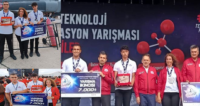 Teknofest Türkiye ikincisi Gaziantep Kolej Vakfı