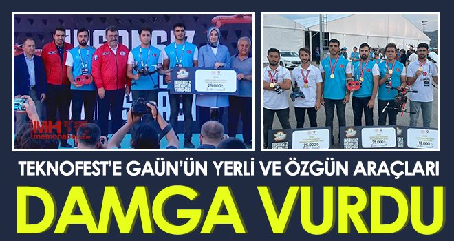 TEKNOFEST’e GAÜN’ün yerli ve özgün araçları damga vurdu