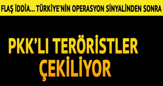 Terör örgütü PKK Sincar'dan çekiliyor...