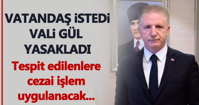 Vali Gül uyardı! Havai fişek yasaklandı...