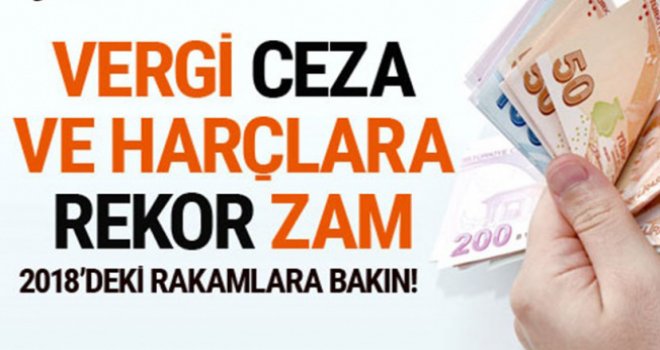 Vergi, harç ve cezalar Rekor zam geliyor! İşte o vergiler